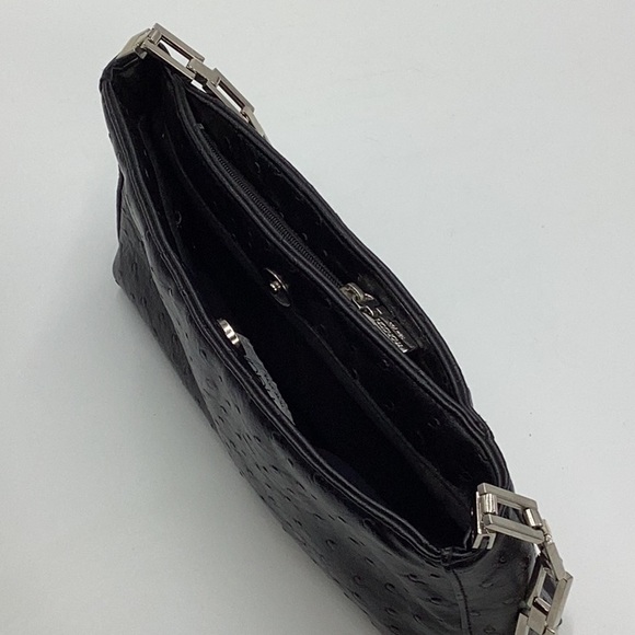 Vintage Black Mondani NewYork Handbag w chain strap - Picture 6 of 7